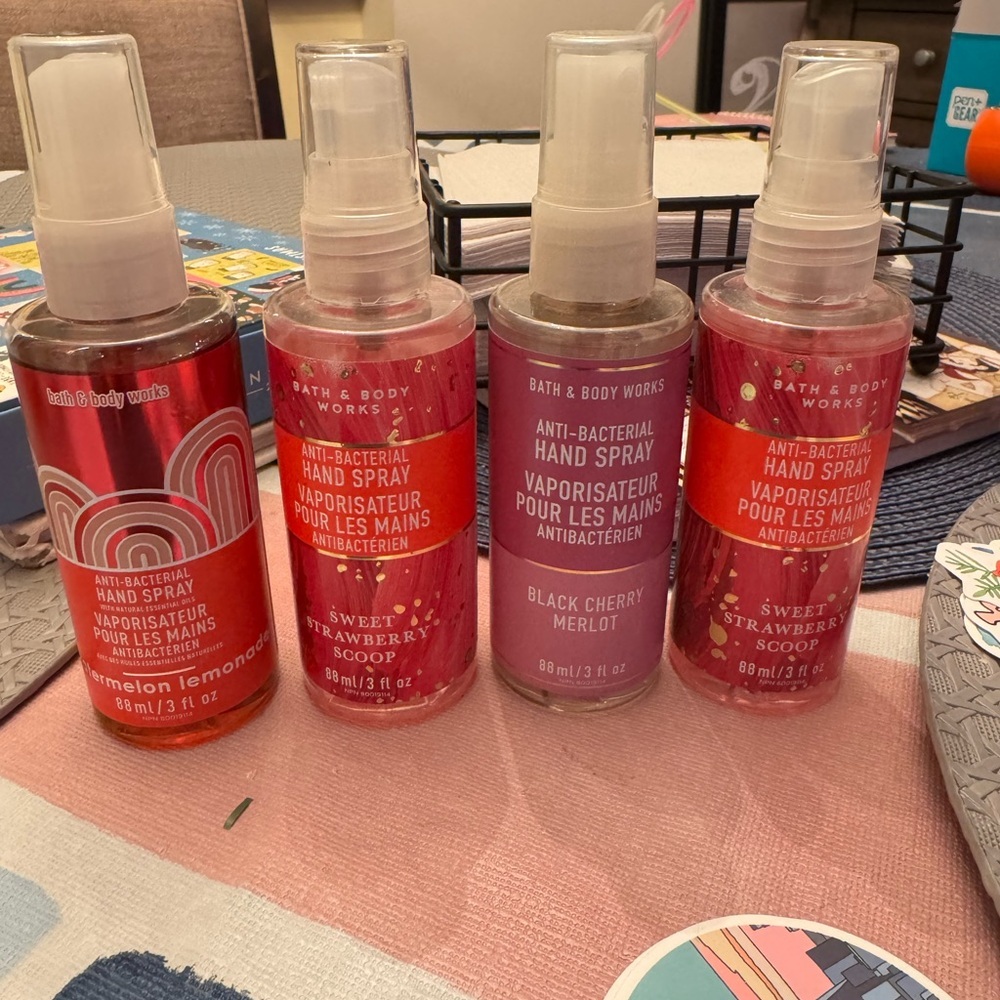Bath & Body Works Watermelon Lemonade Hand Spray - Red- PRICE is for all !!!